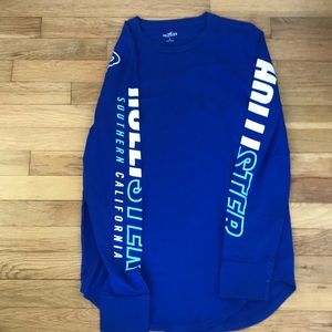 Blue Hollister long sleeve t-shirt